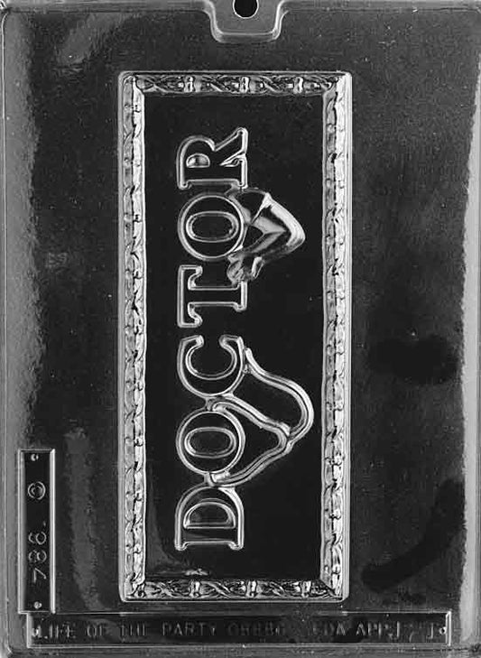 Image shows DOCTOR CARD mold with large rectangular cavity and raised medical icons or text.
