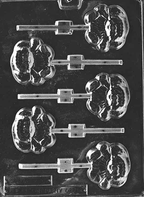 Image of CHOCOLATE KID - GIRL mold showing girl-shaped chocolate figure with dress.