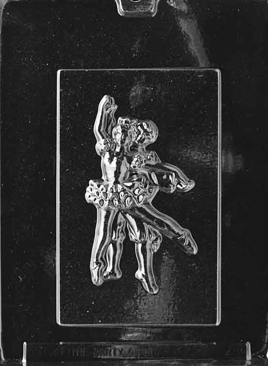 Image of K062 mold featuring a male and female ballerina in classic dance poses, with flowing attire and poised detail.