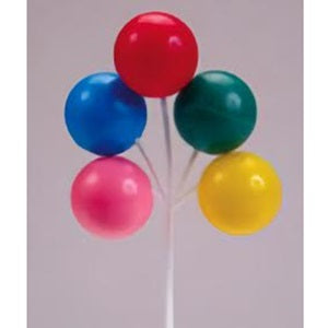 Large Balloons Cake Pick - Primary Colors