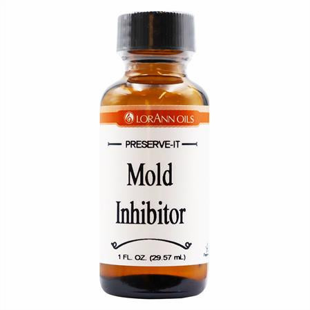 LorAnn Oils Preserve-It Mold Inhibitor, 1 fl oz, in an amber glass bottle with a black cap.