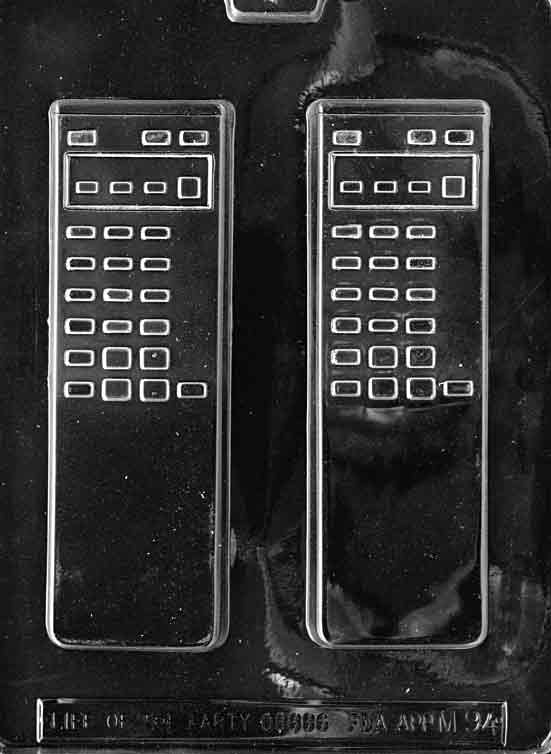 Chocolate mold M094 Remote Control with rectangular remote design featuring button details.