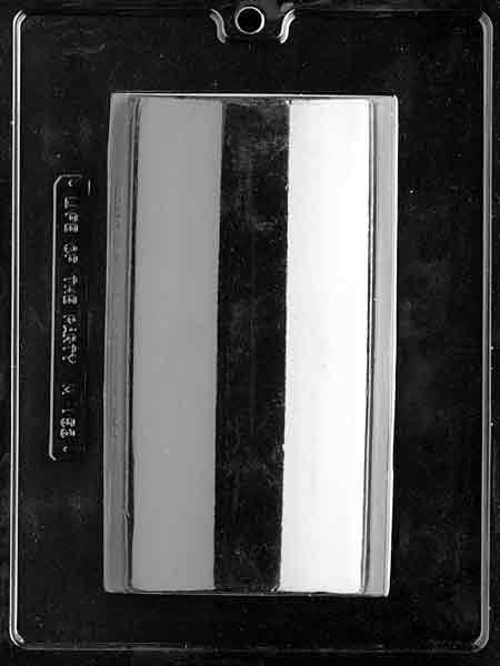 Chocolate mold M153 Large Loaf with rectangular block design sized for chocolate loaf creations.