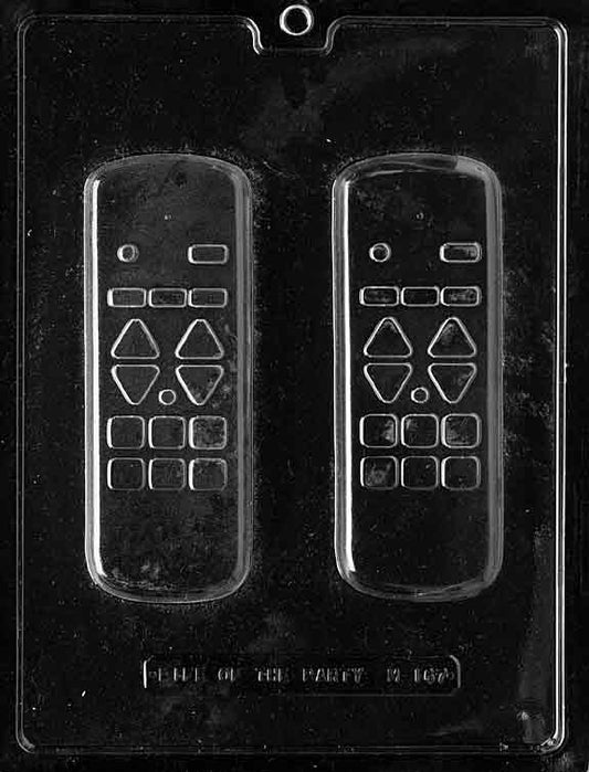 Chocolate mold M167 Remote Control with rectangular body and button detail for chocolate designs.