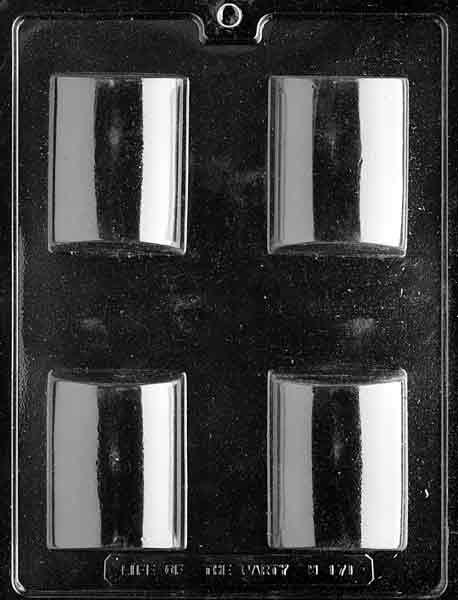 Chocolate mold M171 Dome Bar with rounded dome cavity design for chocolate projects.