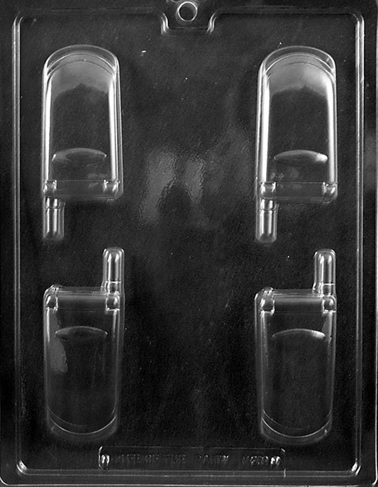 Chocolate mold M209 Flip Cell Phone with rectangular flip phone cavity design.