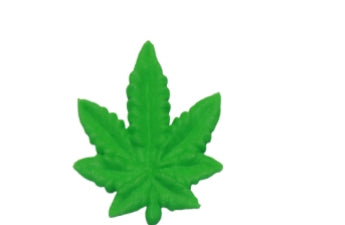 Royal Icing Marijuana Leaf Medium