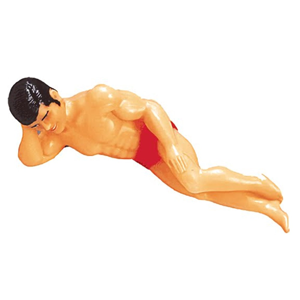 Macho man cake topper, depicting a muscular male figure lounging, ideal for humorous birthday cakes or bachelor party decorations.