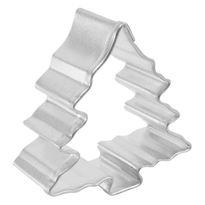 Side view of the Mini Christmas Tree cookie cutter, showcasing its precise design and high-quality steel construction.