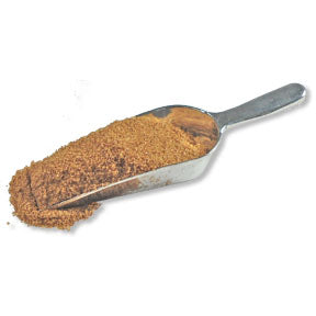 Cinnamon coarse sugar blend with golden-brown sugar crystals, perfect for baking and decorating holiday treats.