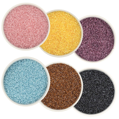 Natural Dyed Coarse Sugar - Pearlized Finish