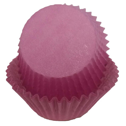 Orchid standard greaseproof cupcake liners stacked together, featuring a soft, pastel orchid purple color, perfect for elegant and delicate dessert presentations.