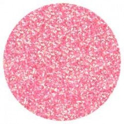Close-up of light pink Galaxy Glitter Dust in a circular frame, sparkling with soft pastel shimmer and delicate iridescent highlights.