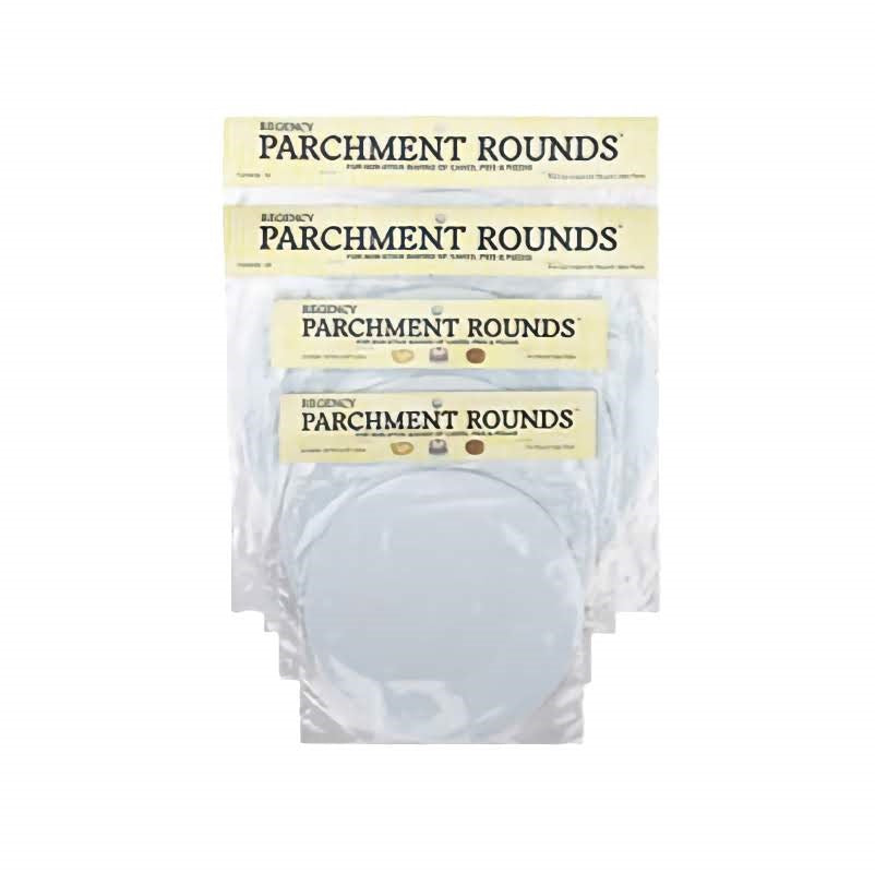 3 packages of parchment paper rounds