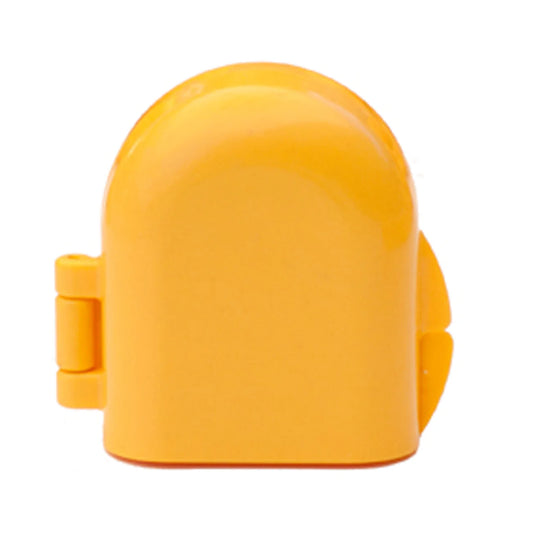 Yellow popsicle-shaped cake pop mold made of glossy food-grade plastic, designed for clean, uniform shaping.