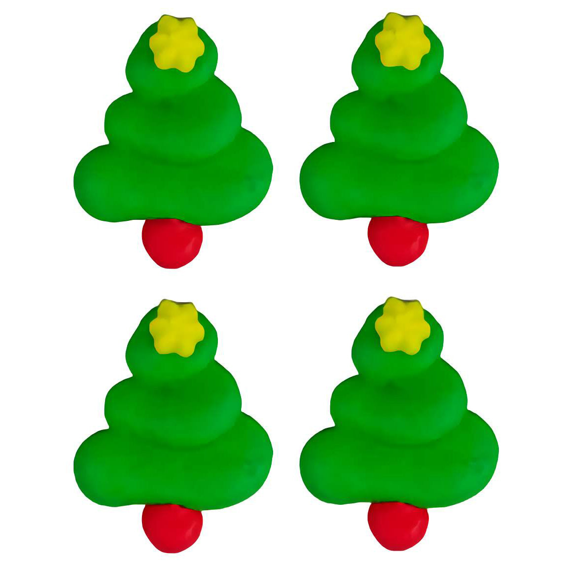 Royal Icing Christmas Tree 1" - 9 Pack