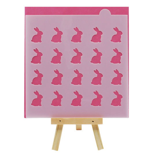 Sitting Bunny Cookie Stencil