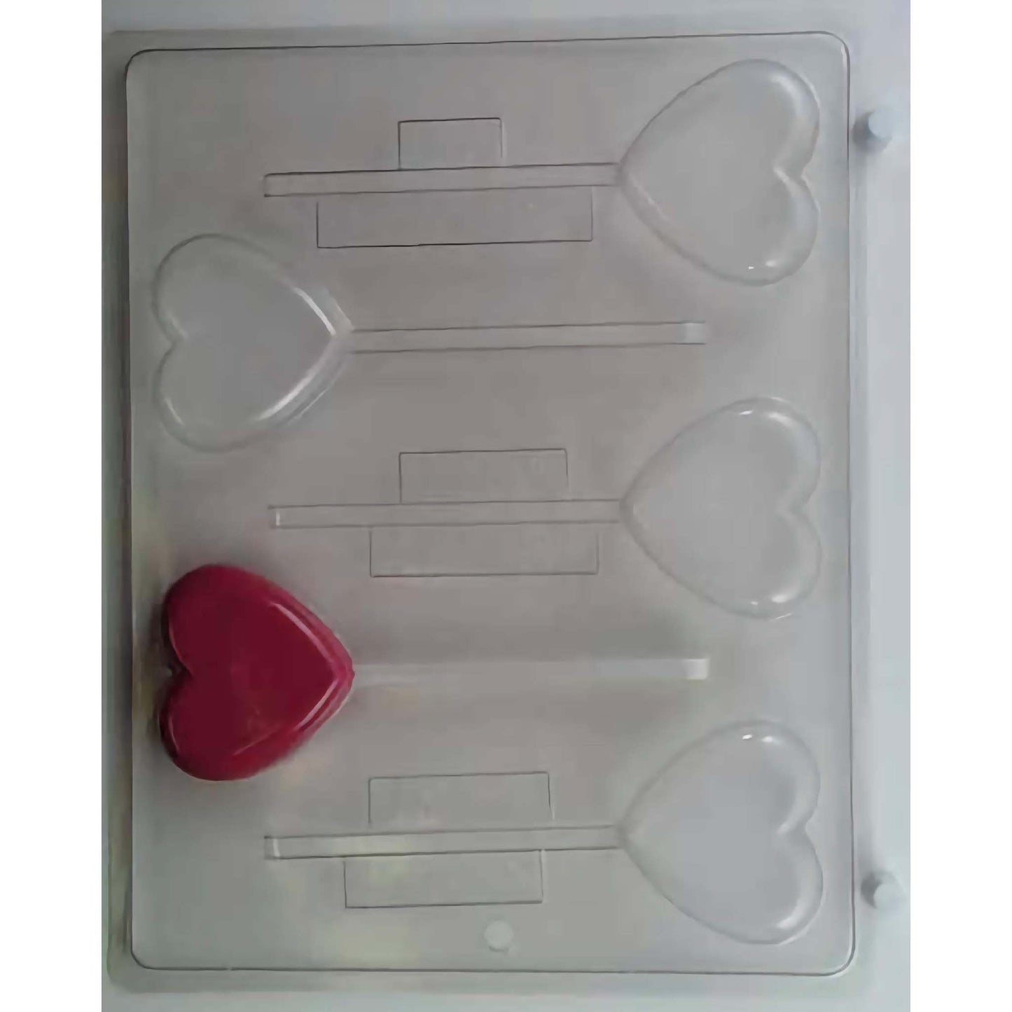 Smooth Heart Chocolate Lollipop Mold