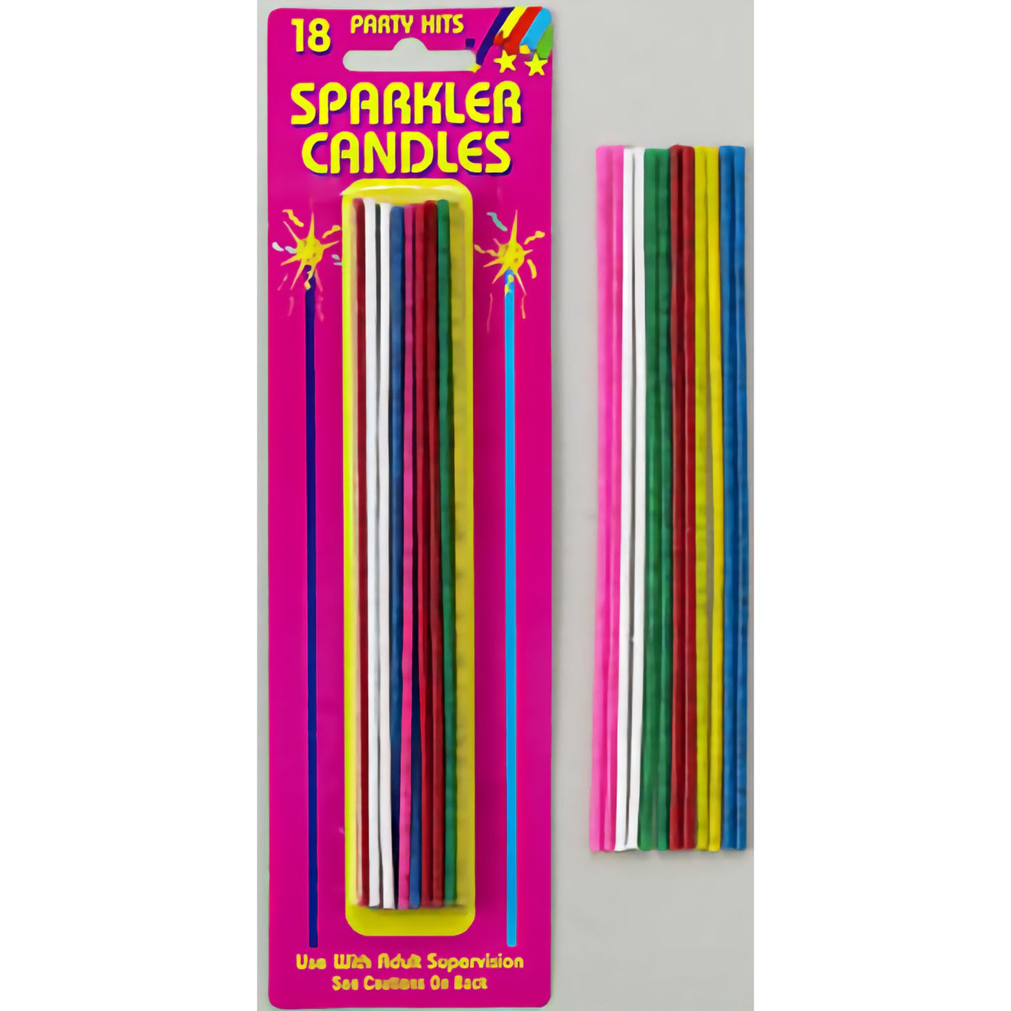 Sparkler Candles - Multi-Colored Asst