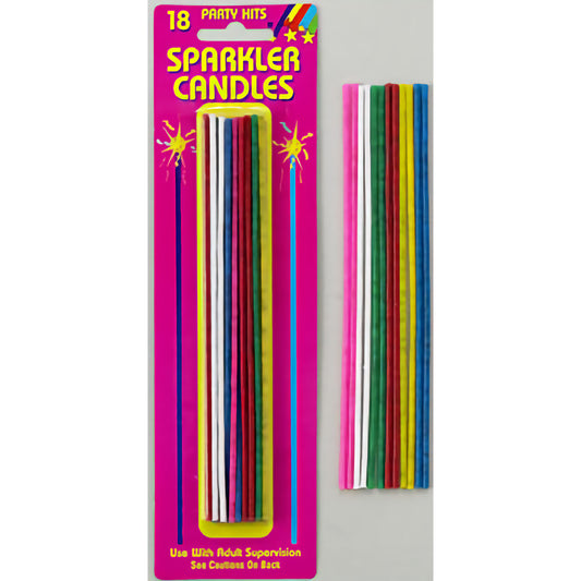 Sparkler Candles - Multi-Colored Asst