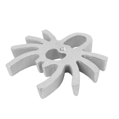 Angled view of the spider-shaped Timbale mold - Highlighting the detailed legs and shape of the mold, emphasizing its durable cast aluminum construction.