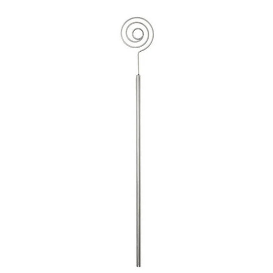 Ateco stainless steel spiral dipping tool for chocolate and confectionery coating.