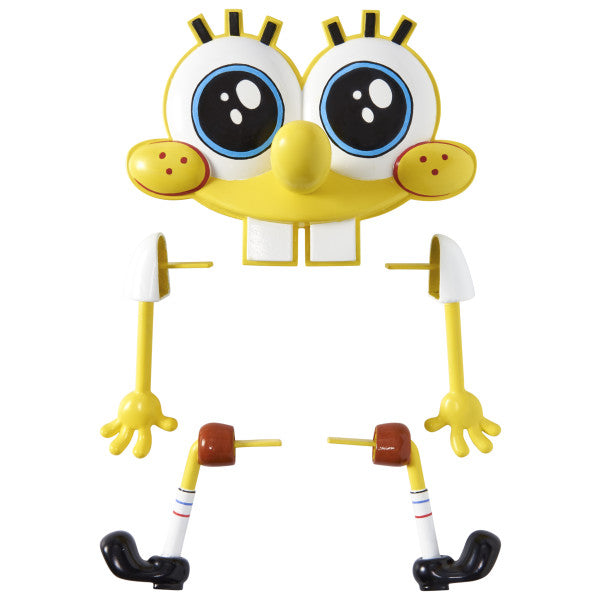 SpongeBob SquarePants DecoSet pieces displayed separately, including face, arms, and legs.