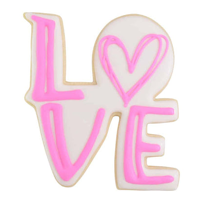 Love Stacked Letters Cookie Cutter - 4.5"