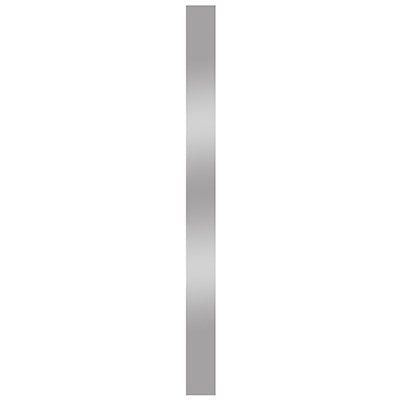 Stainless steel icing scraper blade measuring 16 inches long with a polished finish, ideal for smoothing royal icing on cakes.