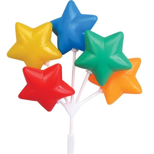 Star Balloon Cluster Cupcake Pick