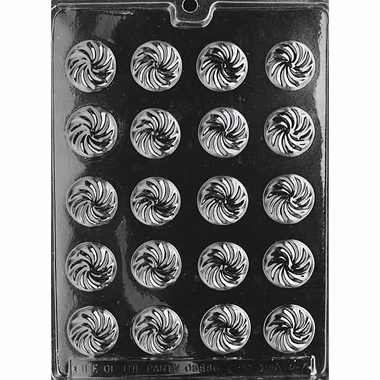 Round Swirl Mints Chocolate Mold