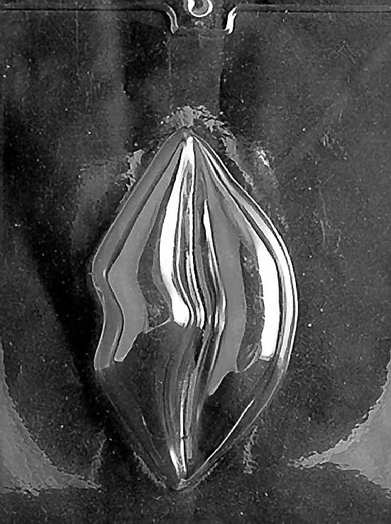 LARGE LIPS chocolate mold with oversized lip-shaped cavities; clear mold.