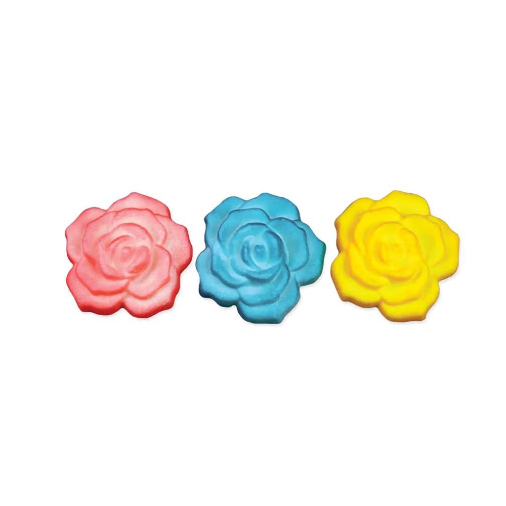 Vintage Rose Cake Decorations Assorted Colors - 6 Count