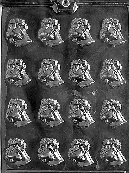 SMALL BELLS mold with small bell-shaped cavities; clear sheet.