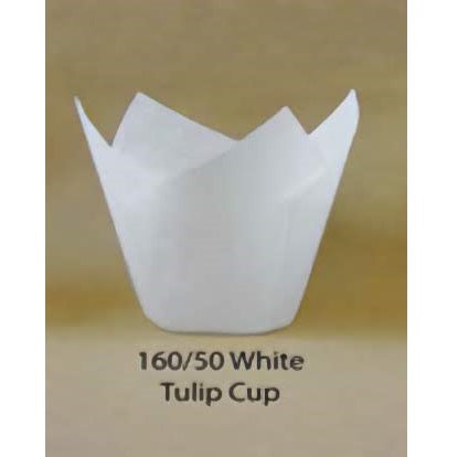 White Tulip Baking Cup
