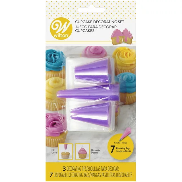 Wilton Cupcake Decorating Tip and Bag 10-Piece Set