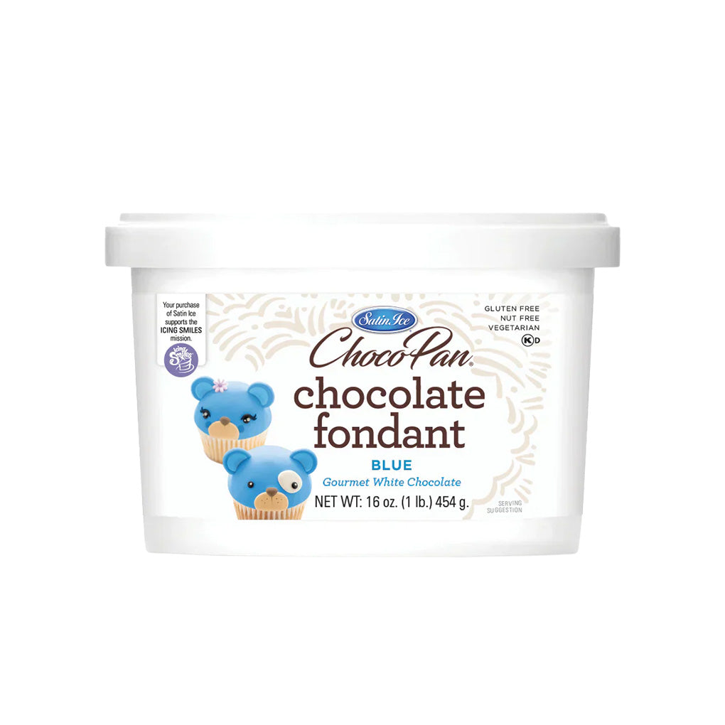 Blue Fondant, Chocolate Flavored - 1 lb
