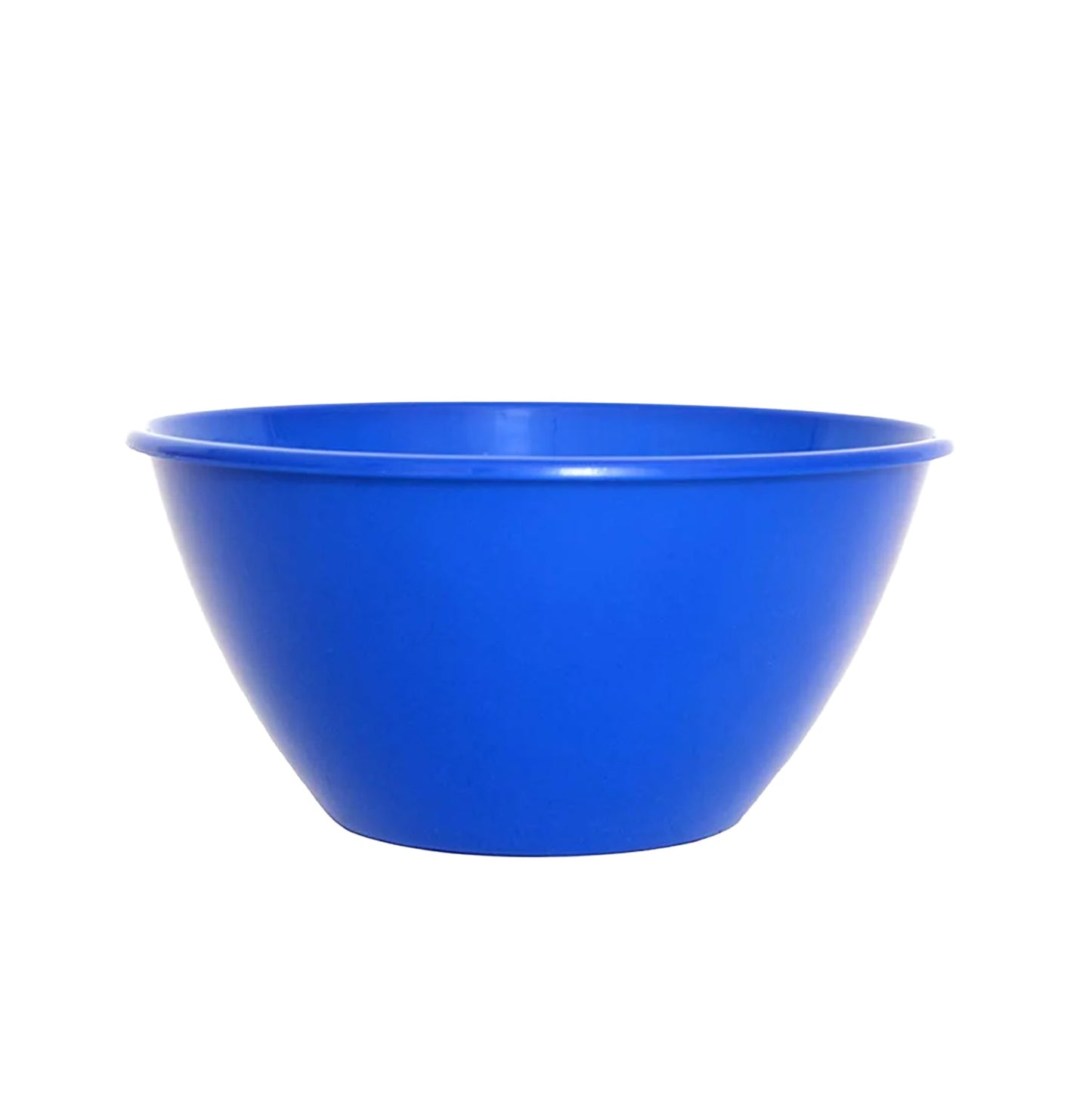 Blue 50 oz. microwavable chocolate melting bowl for melting up to 2 pounds of chocolate wafers or candy coatings.