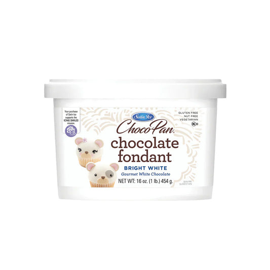Bright White Fondant, Chocolate Flavored - 1 lb