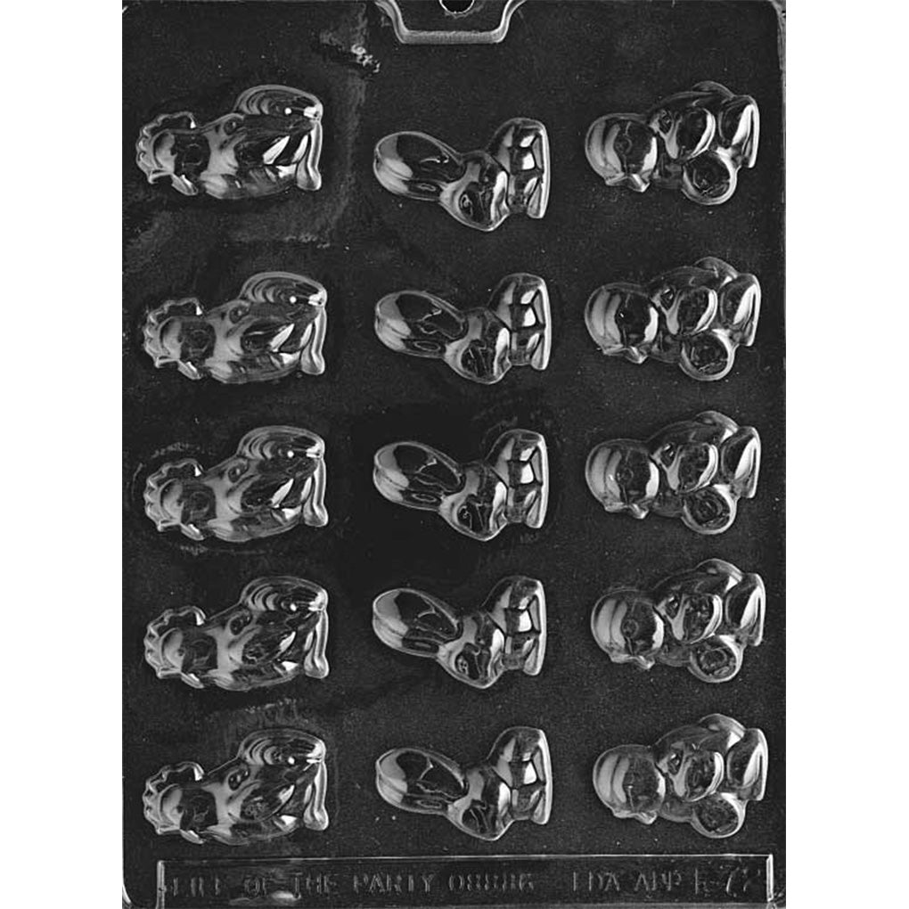 Bunnies, Roosters, & Chicks Assortment Chocolate Mold