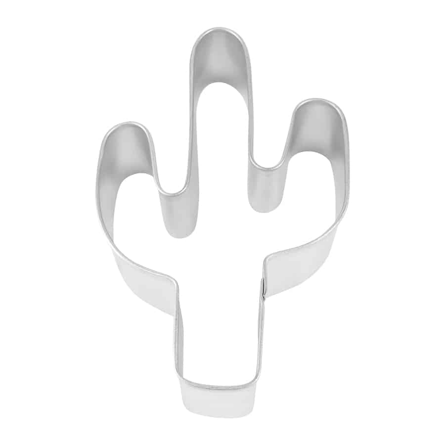 Cactus Cookie Cutter, 6 inches, featuring a classic saguaro cactus shape with two arms.