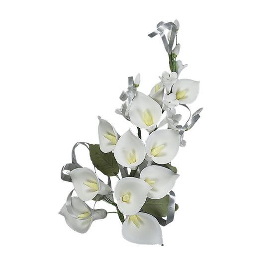 Calla Lily Spray Gum Paste Flowers - 8"