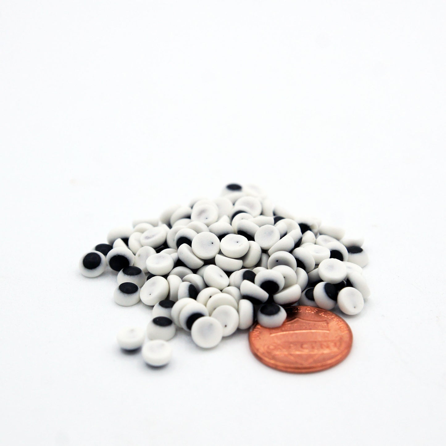 Royal Icing Eyes 3/16" White/Black 100/pkg