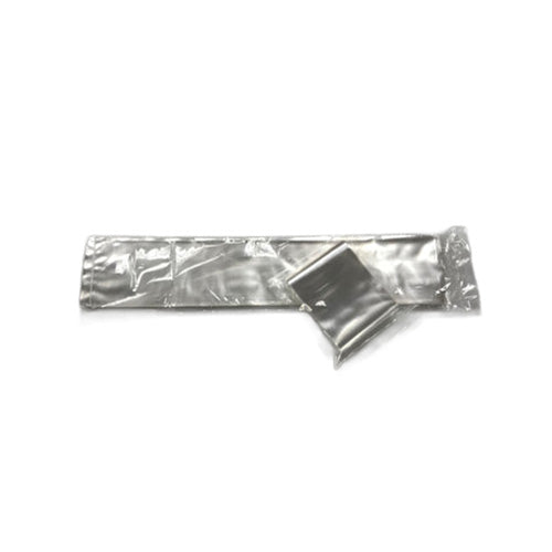 Clear cello pretzel rod bag laid flat on a white background, showing a long narrow sleeve with a sealed edge and crisp polypropylene texture.