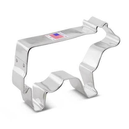 Cow Cookie Cutter made of tinplated steel, featuring a standing cow shape.