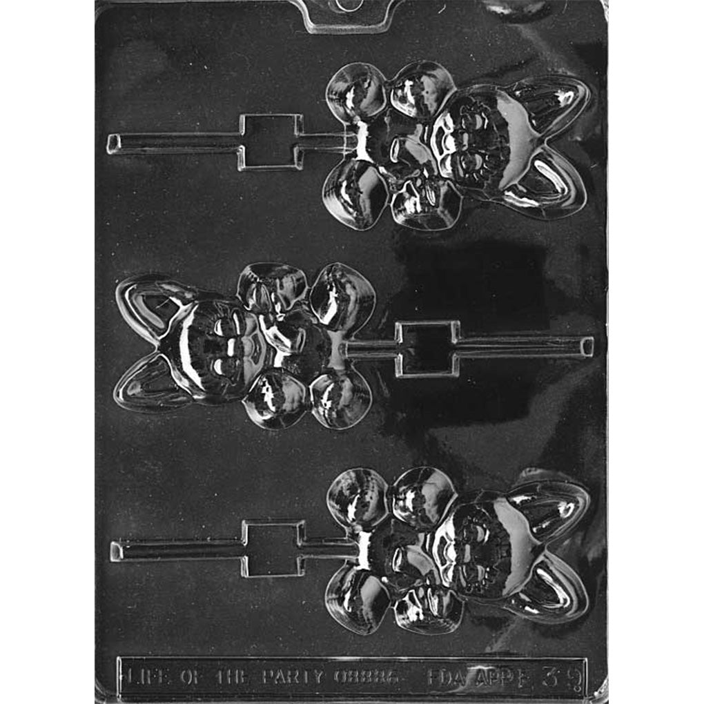 Cute Bunny Stuffy Chocolate Lollipop Mold