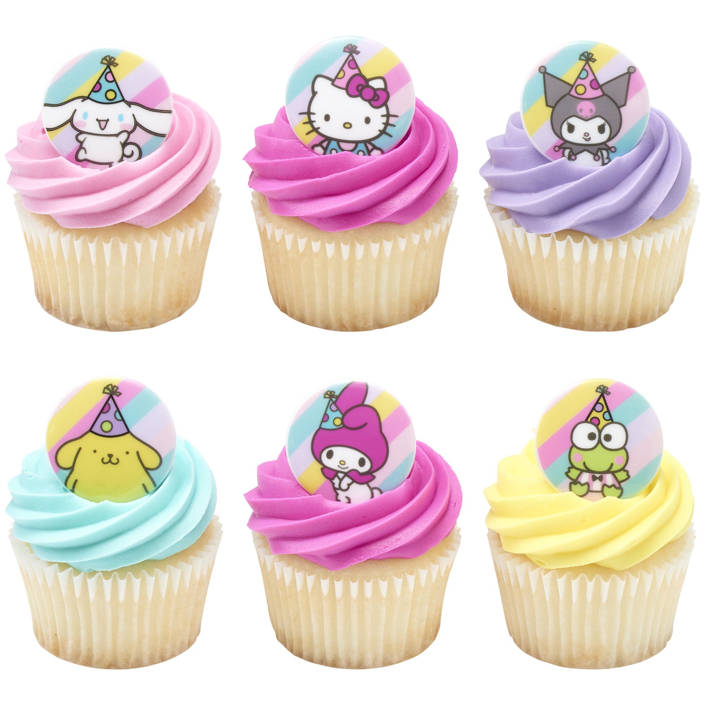 Hello Kitty® and Friends Cupcake Rings - It's a Celebration! - 72 Pack