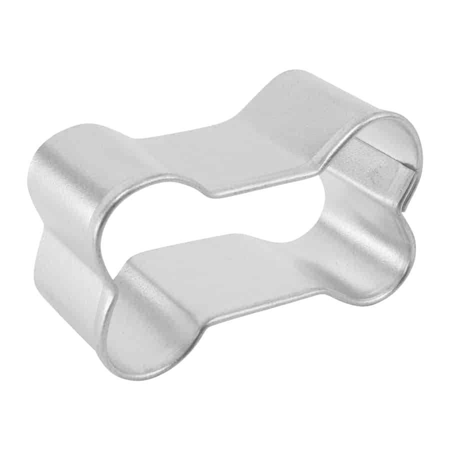 Side view of the Mini Dog Bone Cookie Cutter.