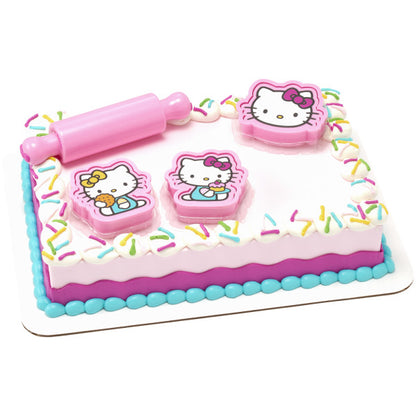 Hello Kitty Cake Topper Set - Play Bake Fun!
