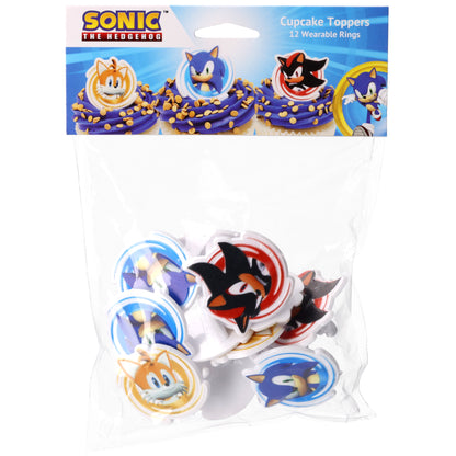 Sonic, Tails, and Shadow Cupcake Rings